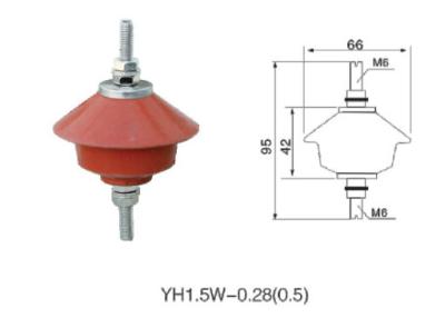 China Metal Zinc Oxide Lightning Arrester , Low Voltage Surge Protection MOA Type for sale