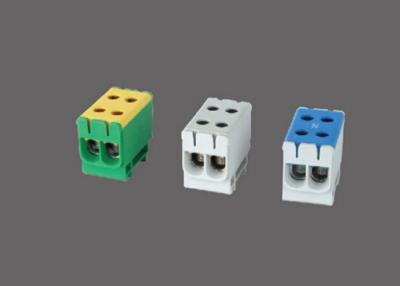 China KE66 Universal Plastic Terminal Block For Al/Cu Conductors , Din Rail Screw Terminal Block for sale