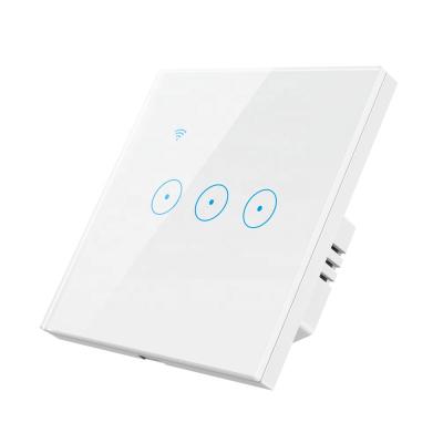 China ABS+pc Technology Production Smart Wi-Fi Lamp Switch 3 Gang Wifi Switch Smart Life for sale