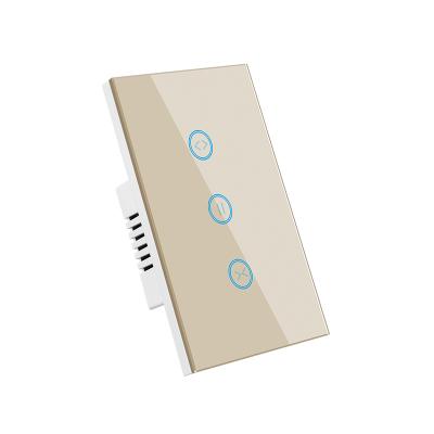 China ABS+PC USA Wifi Alexa Smart Electrical Wall Light Curtain Touch Screen Switch for Light for sale