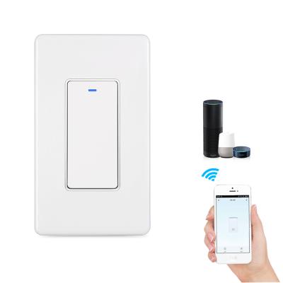 China ABS+PC USA three way key-press dual control stair life wifi smart touch switch us alexa 120v smart switch for sale