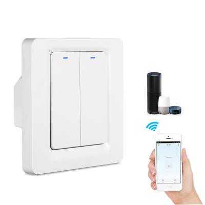 China ABS factory price zigbee smart switch Tuya smart zigbee light switch EU/UK standard match with gateway for sale