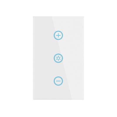 China ABS Australia SAA wifi remote dimmer smart lamp switch glass smart light for sale