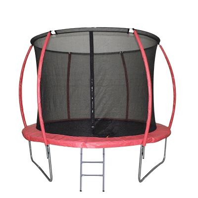 China With protective net Trampoline Outdoor With Safety Net Big Trampoline Pumpkin Shaped 10 FT Trampoline With Ladder for sale