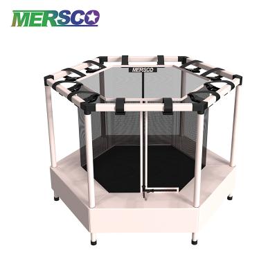 China With protective net Mersco Small Trampoline Kids Jumping New Arrival Hexagon Indoor Trampoline for sale