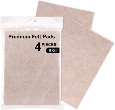 China Durable Furniture Floor Protectors Pads Furniture Adhesive Beige Felt Pads Sheet For Hardwood Chair Leg Flooring for sale