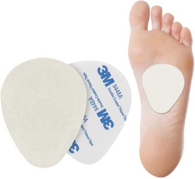 China Soft Breathable Ball Of Foot Cushions Felt Metatarsal Foot Pads Arch Support Foot Pads For Women And Men for sale