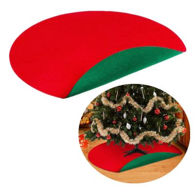 China Fabric Christmas Tree Decoration Reversible Felt Floor Pad Christmas Tree Stand Support Mat Accessory for sale