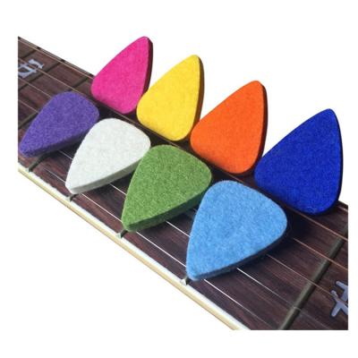 China Multicolor GUITAR Guitar 8 Pieces Picks Felt Picks Plectrums For Ukulele And Guitar for sale