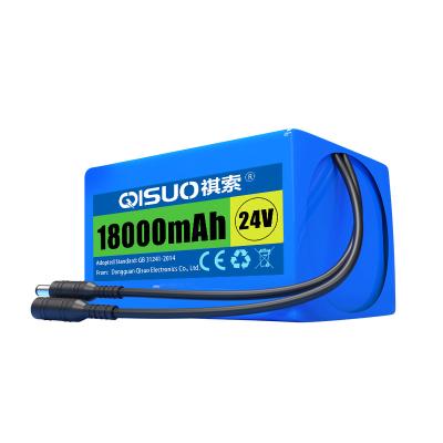 China 2022 18650 waterproof hot selling ternary diy lithium battery 24V 18Ah lithium battery for ebike 24volt 18ah lithium battery for scooter for sale