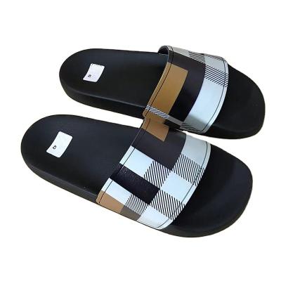 China Custom Logo OEM Slpper Indoor Non-slip Mens Casual Air Cushion Slippers High Quality Fashion Trend Unisex Slides for sale