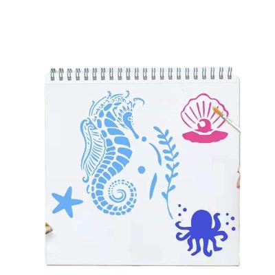 China Painting& Drawing Amazon Sea Paint Templates 2021, Reusable Sea Animal Paint Stenciling For Painting On Wood for sale