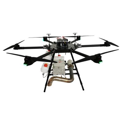 China Carbon Fiber Frame+aviation alumium top selling thermal fogger drone/spray disinfection sprayer drone in city/mosquito and insect control drone for sale