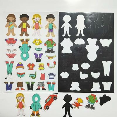 China Factory Custom Magnetic Dress Up Magnet Sets For Kids for sale