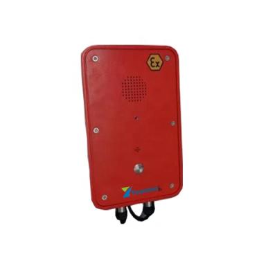 China Heavy Duty Aluminum Alloy Die Cast Body Explosion Proof Telephones, T Push Button Explosion Proof Handsfree Phone Heavy Duty Wall Mounted Intercom for sale