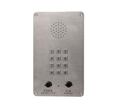 China 304 Stainless Steel 304 Stainless Steel Vandal Proof And Hands Free Outdoor Speaker Wall Mounted GSM Phone With Full Keypad for sale