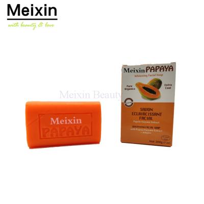 China Meixin Private Label Face Soap Nature Power Papaya Base Kojic Royal Cleansing Soap for sale