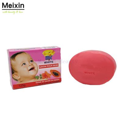 China Wholesale Organic Papaya Soap Natural Darkness Meixin Toilet Baby Base Cleaning Soap for sale