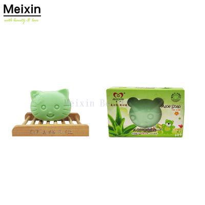 China Hot Selling Meixin New Baby Base Cleansing Skin Whitening Natural Beauty Olive Soap Toilet Soap For Child for sale