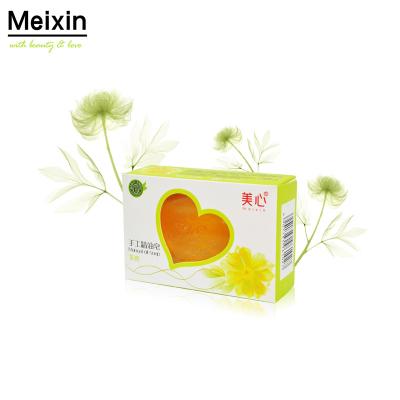 China Natural Meixin Private Label Jasmine Flower Soap Bath Handmade Base Cleaning Custom Toilet Soap for sale