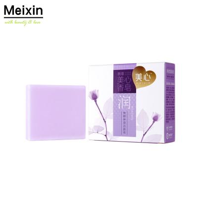 China Meixin Lavender Organic Facial Soap Moisturize Acne Base Cleansing Soft Cleansing Face Soap for sale