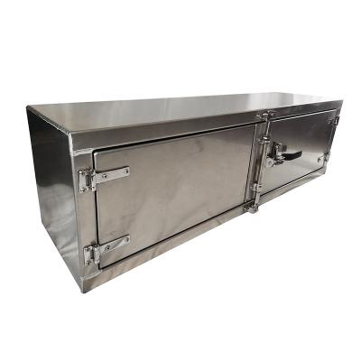 China Double door design stainless steel underbody tool box and truck tool box for sale