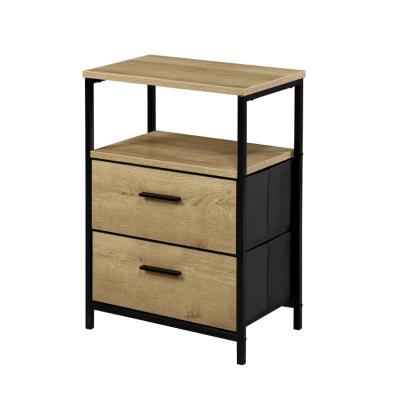 China Storage ctory direct sales -chest of drawers wood bedroom  2 chest of drawer Solid legs bed room furniture commode for sale