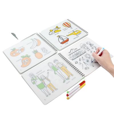 China New Arrivals Silicone Graffiti-Buch Adult Drawing Painting Book Silicone Reusable Children's Graffiti-Buch Magic Coloring Book For Children for sale