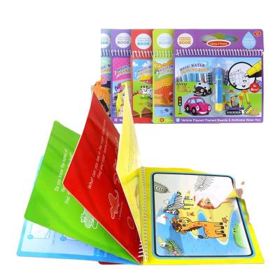 China Magic Water Drawing Book 8 Types Magic Water Drawing Book Coloring Book Doodle and Magic Pen Drawing Painting Board Set for Kids Toys Birthday Gift for sale