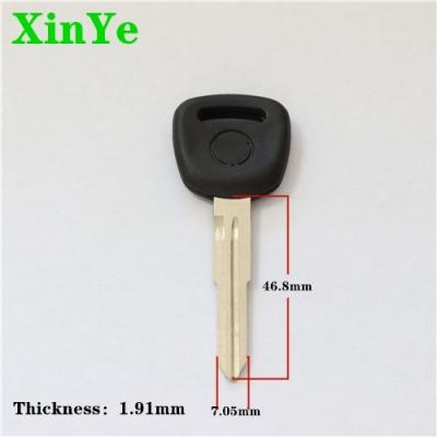 China XinYe factory sale car key replacement brass transponder key brass car key blank for sale