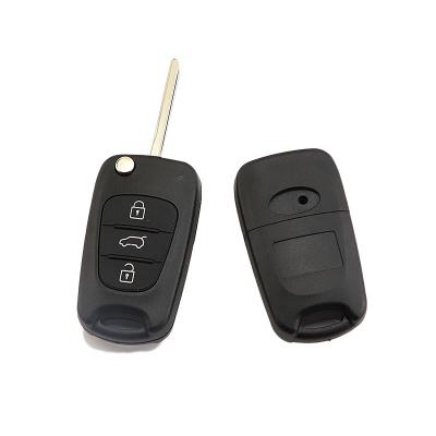 China Easy To Use Apply To Replacement Car Folding Key Shell With 3 Buttons Zinc Alloy Silver Frame for sale