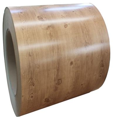 China Wood Grain Coated Prepainted Galvanized Steel Coil Full Hard RAL Code Color for sale