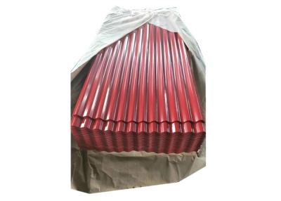 China Prepainted Color Corrugated Galvanized Steel Roofing Sheet 3 - 5 Tons Coil Weight for sale