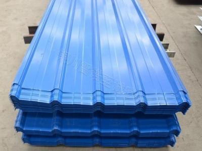 China Blue Color Corrugated Galvanized Steel Roofing Sheet 0.28*1200*2000mm Size for sale