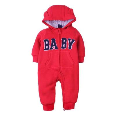 China 100% Cotton 100% Cotton Zipper Hooded Apod Pajamas For Toddler Boys Girls Infants Overalls With Striping Newborn Baby Clothes Romper for sale