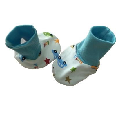 China Wholesale Warm Breathable Organic Cotton Infants Baby Sneaker Shoes Or Socks Boy Girl Unisex Print Knit Booties For Newborn Baby for sale