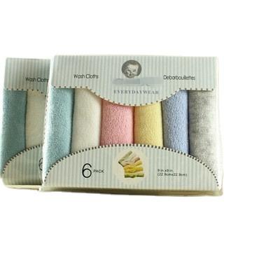 China High Quality QUICK DRY Baby Face Towel Lowest Price 6 Pieces Pack Breathable Baby Towel Set for sale