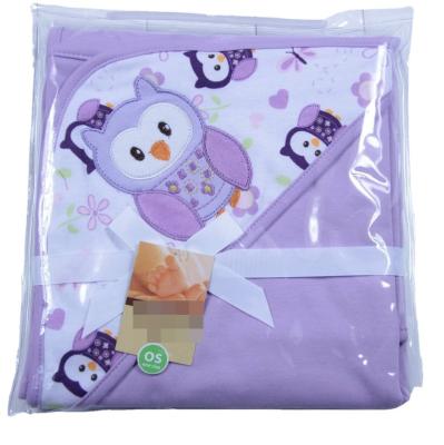 China Portable Wholesale Double Diapers Embroidered Animals Baby Bath Towel Absorbent 100% Cotton Great Shower Gift For Infant Baby Hooded Towel for sale