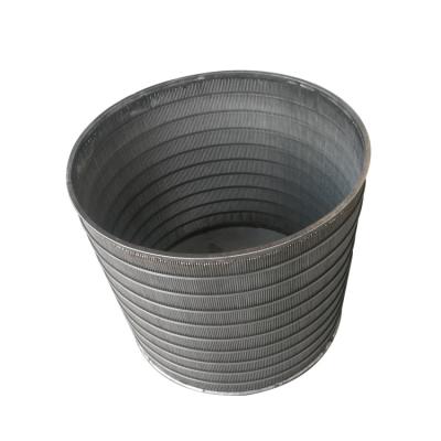 China Industry Filter Strainer Wedge Wire Screen Baskets / Johnson Stainless Steel Water Well Screen for sale