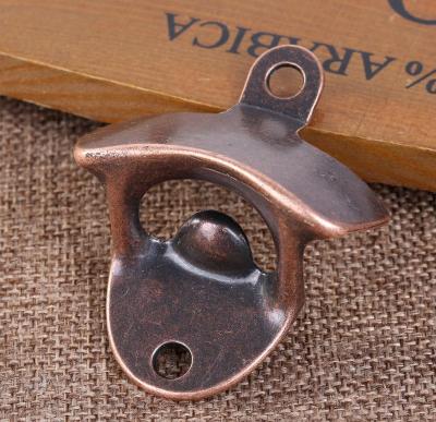 China Newest Wall Style Design Vintage Iron Wall Mount Beer Kitchen Machines Bottle Opener for sale