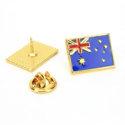 China Custom Falg Badge Flag Lapel Badge Pins Australia Country Enamel for sale