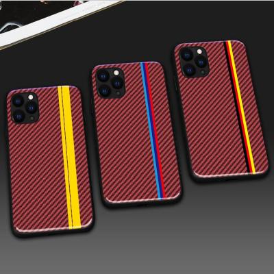 China New Custom Shockproof Carbon Fiber Glass Cell Phone Case Cover For Iphone 12 pro Max Case Luxury Brand Car AMG RS Sline BMW M R for sale