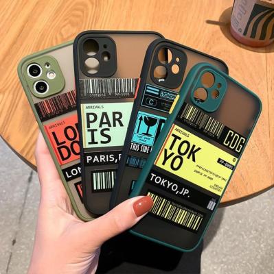 China London Paris TOYKO TPU Phone Cover Air Cushion Shockproof Shockproof Phone Case For iPhone 12 Pro Max for sale