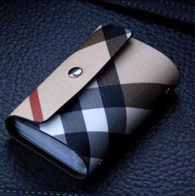 China Fashion Card Wallet Leather Holder with Money Clip Large Capacity for Credit ID Card for sale