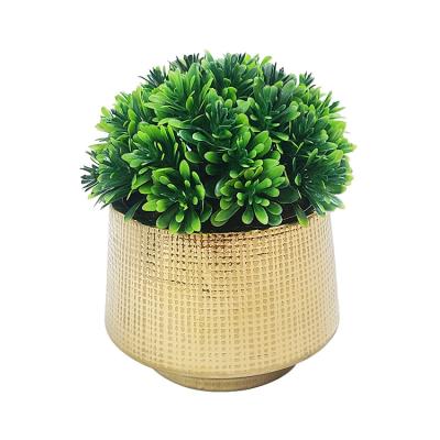 China Small Ornaments Balcony Plants Bonsai Artificial Flowers Green Plants Living Room Minimalist Potted Indoor Decoration for sale