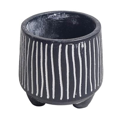 China Wholesale Cement Plant Cactus Green Plant Pot Succulent Flowerpot Small Creative Minimalist Tabletop Flower Pot for sale