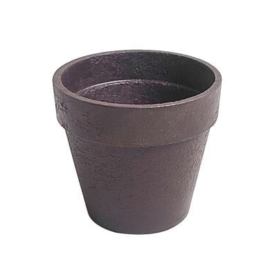 China Cement flowerpot wholesale flower pot simulation flower plant circular creative single pot for sale