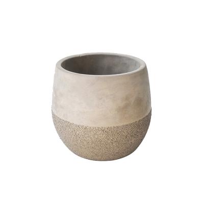 China Wholesale Indoor Creative Potting Simple Retro Cement Minimalist Meat Breathable Flowerpot for sale