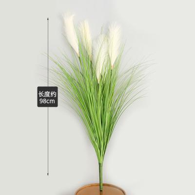 China Contemporary Artificial Plastic Flower Thatch Shopping Mall Window 5 Reeds Wedding Garden Decoration for sale