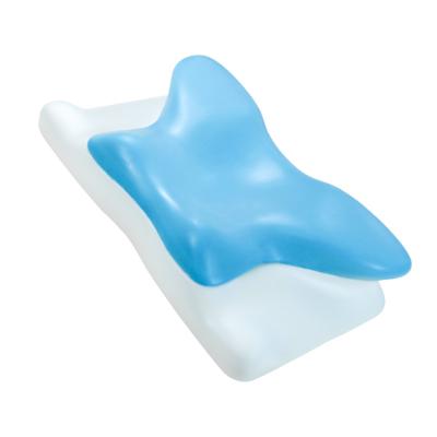 China Design Anti-Static Orthopedic Cutout Butterfly Sleep Neck Pad Memory Foam Cervical Pillow for sale